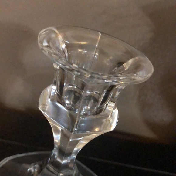 (2)Glass Candle Holders-Clear-4in tall - Picture 5 of 16